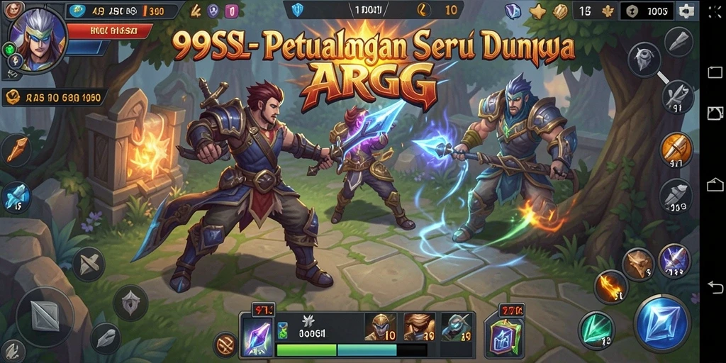 Screenshot menampilkan pertarungan intens dalam gameplay ARPG.