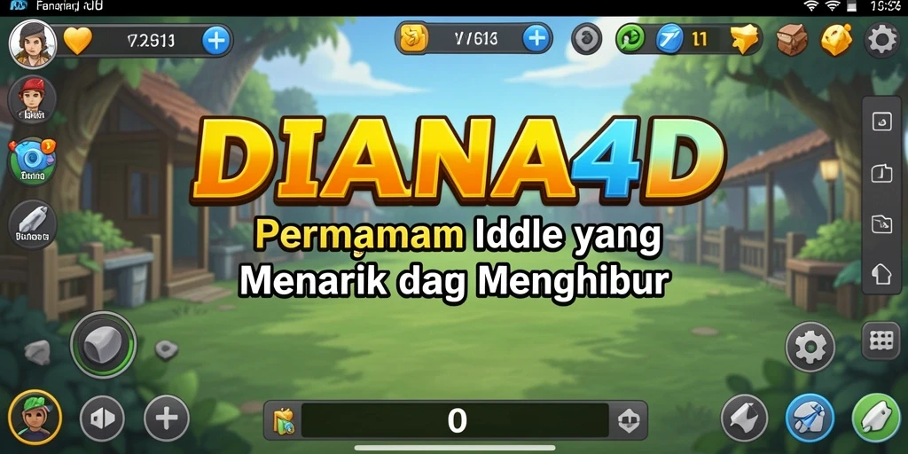 Tampilan gameplay DIANA4D yang menarik dan penuh warna.