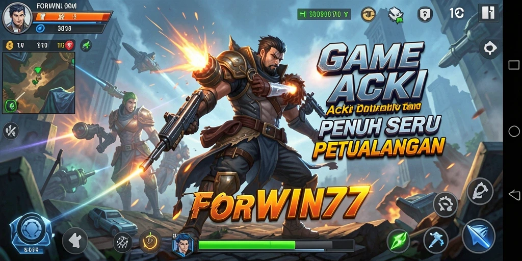 Tangkapan layar utama dari gameplay FORWIN77 yang seru dan menegangkan.