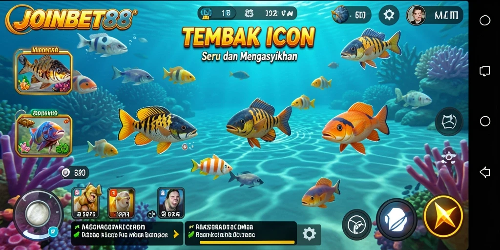 Screenshot gameplay Tembak Ikan yang seru dan menegangkan.