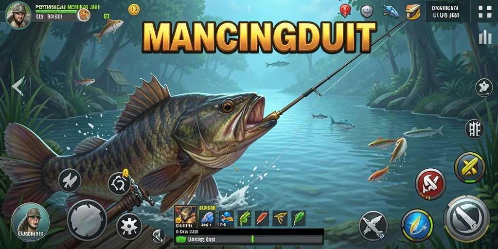 Gameplay menegangkan di MANCINGDUIT dengan karakter bertarung.