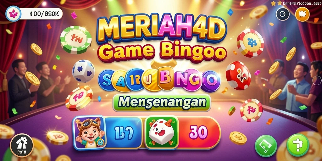Screenshot gameplay MERIAH4D yang penuh warna dan menarik.