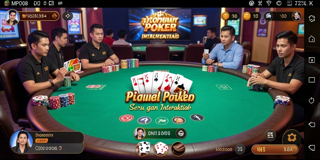 Tampilan gameplay MPO08 menampilkan pertempuran poker yang seru dan interaktif.
