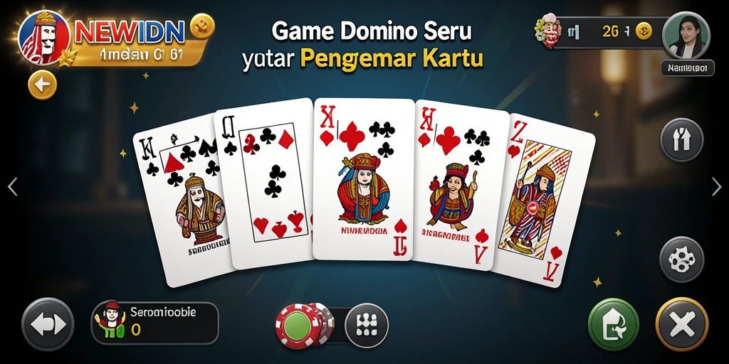 Screenshot gameplay Domino yang seru dan interaktif.