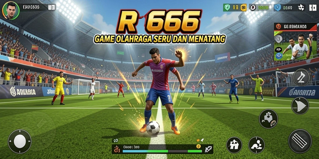 Tampilan gameplay seru dan menantang dalam RR666.