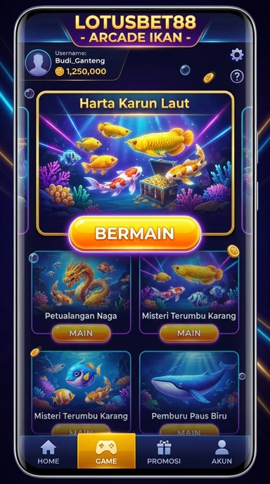 Pengguna menikmati pengalaman interaktif di lotusbet88.